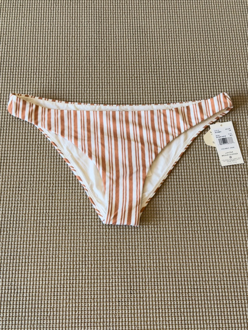 RVCA medium hipster low rise bottom bikini size M/10 nwt